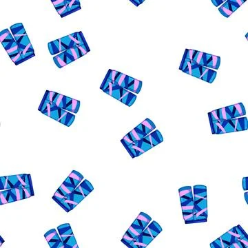 Pattern pants swimsuit men cartoon vector Illustrazione stock
