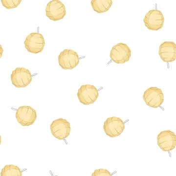 Pattern paper asian lantern cartoon vector Stock Illustration