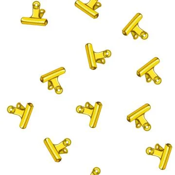 Pattern paper binder clip cartoon vector color Stock Illustration