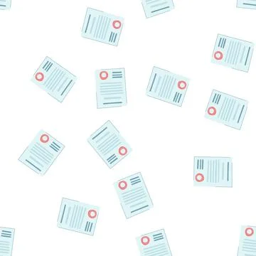 Pattern paper business contract cartoon vector Stock Illustration