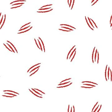Pattern paper claw scratch cartoon vector Illustrazione stock