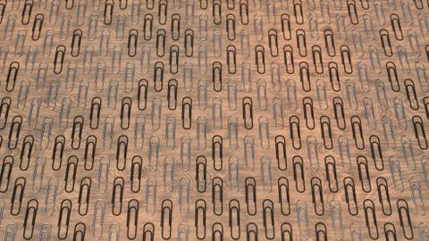 Pattern from paper clips Stock Illustration