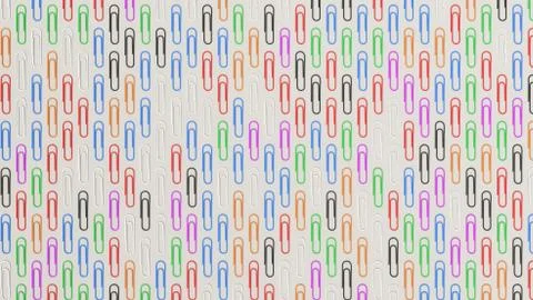 Pattern from paper clips Stock Illustration