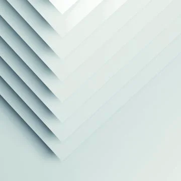 Pattern of paper corners. Square 3d render Stock Illustration