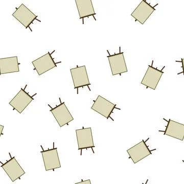 Pattern paper easel cartoon vector Stock Illustration