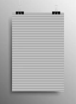 Pattern Paper Horizontal Lines Grey Galousie Stock Illustration