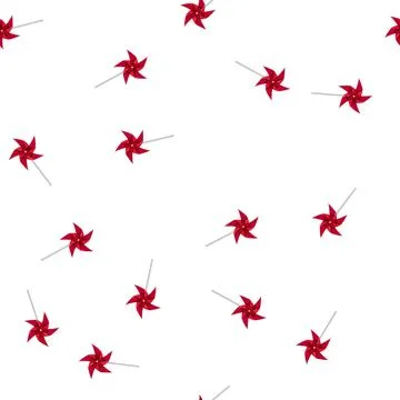 Pattern paper pinwheel toy cartoon vector Stock Illustration
