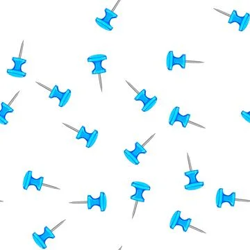 Pattern paper push pin cartoon vector sign Stock Illustration