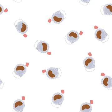 Pattern paper teabag cartoon vector Stockillustratie