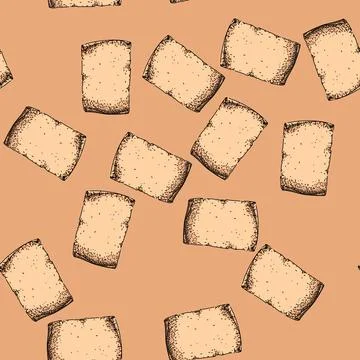 Pattern papyrus scroll paper sketch hand drawn Stockillustratie