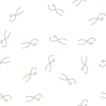 Pattern Parasitic roundworm vector crossing on white background Illustration