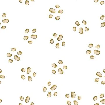 Pattern Parasitic worms floating on white background 스톡 일러스트