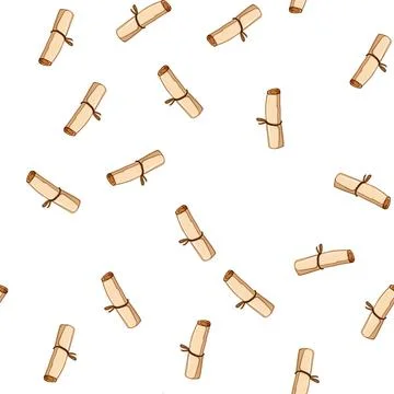 Pattern parchment scroll papyrus cartoon vector Stock Illustration