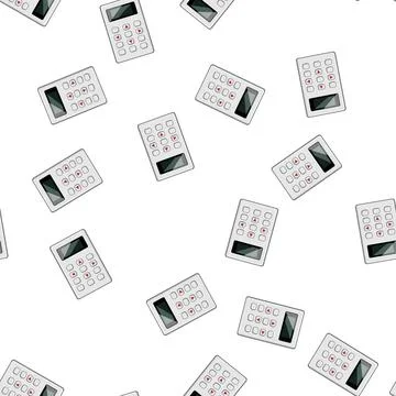 Pattern participation voting clicker cartoon vector Stock Illustration