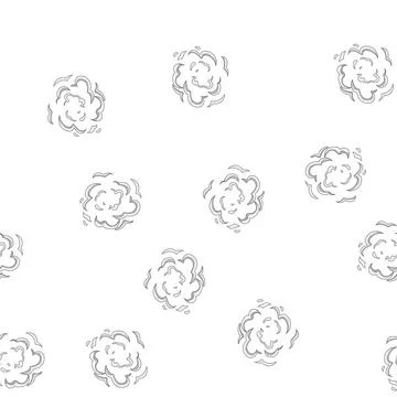 Pattern particles dust burst cartoon vector Stock Illustration