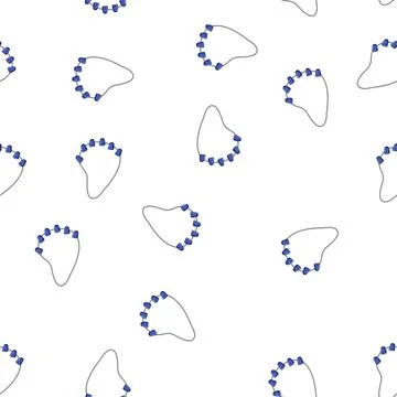 Pattern party beads necklace cartoon vector 스톡 일러스트