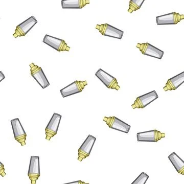 Pattern party cocktail shaker cartoon vector Stock Illustration