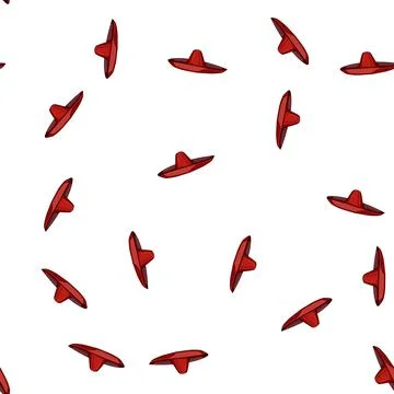 Pattern party sombrero cartoon vector 스톡 일러스트