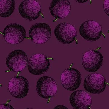 Pattern passion fruit ripe sketch hand drawn Stockillustratie