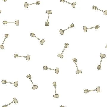 Pattern password key cartoon vector Stock Illustration