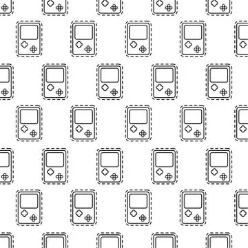 Pattern patches of video games handle Illustrazione stock