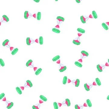 Pattern patience sand timer kids cartoon vector Stock Illustration