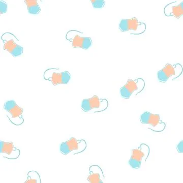 Pattern patient iv drip bag cartoon vector 스톡 일러스트