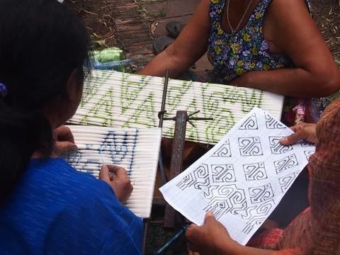 Pattern pattern for weaving Stock Photos