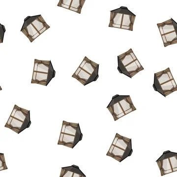 Pattern pavilion tent garden cartoon vector Illustrazione stock