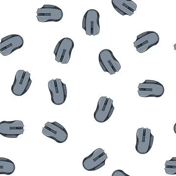 Pattern pc game mouse cartoon vector Stock Illustration