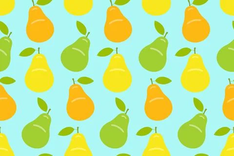 Pattern with pear Illustrazione stock