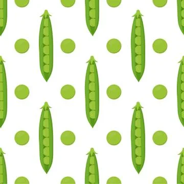 Pattern with peas Illustrazione stock