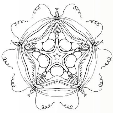 Pattern in peas style for colloring Stock Illustration