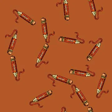 Pattern pencil stationery sketch hand drawn Illustration