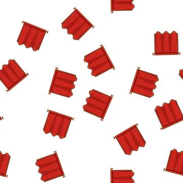 Pattern pennant royal flag cartoon vector Stock Illustration