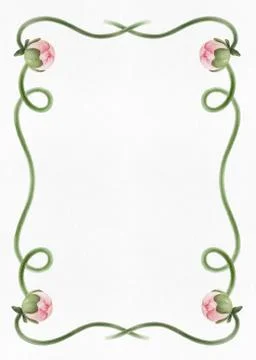 Pattern with peony Stock Illustration