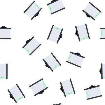 Pattern people electronic whiteboard cartoon vector 스톡 일러스트
