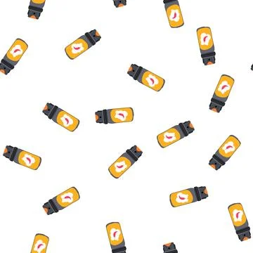 Pattern pepper spray bottle representing personal self defense and safety Stock Illustration