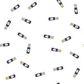 Pattern pepper spray canister with safety mechanism for self defense Stock Illustration