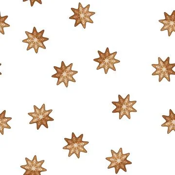 Pattern peppermint christmas themed cookies cartoon vector 스톡 일러스트
