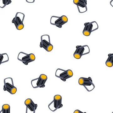 Pattern performance spotlight stage cartoon vector Illustrazione stock