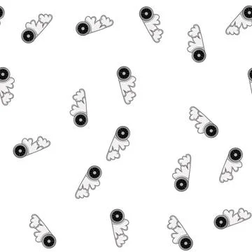 Pattern performance tire smoke cartoon vector Stock Illustration