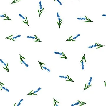 Pattern petal flower branch cartoon vector Stock Illustration
