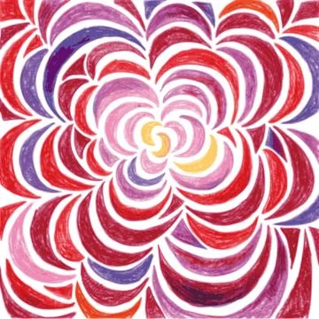 Pattern from the petals of the shades  red and purple Иллюстрация