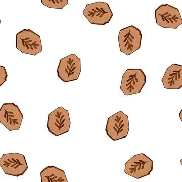 Pattern petrified fossil cartoon vector Stock Illustration