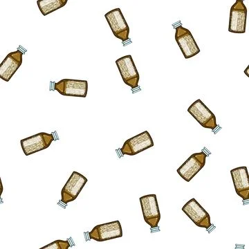 Pattern pharmacy pill bottle cartoon vector Stock Illustration