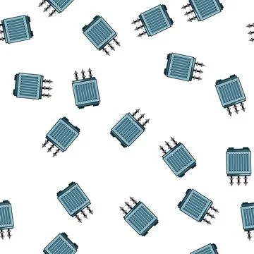 Pattern phase electrical transformer cartoon vector Stock Illustration