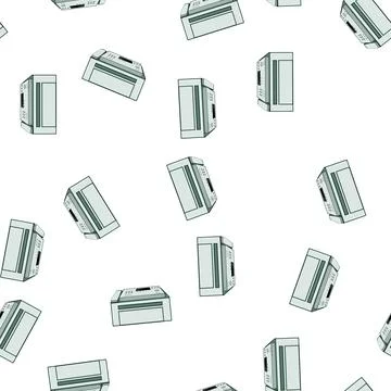 Pattern phone fax machine cartoon vector 스톡 일러스트