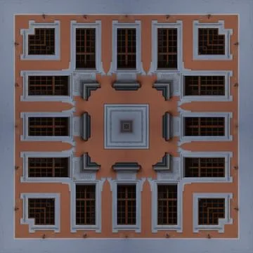 A pattern from the photo, a kaleidoscope - an element for a patchwork. The ar Stock Photos