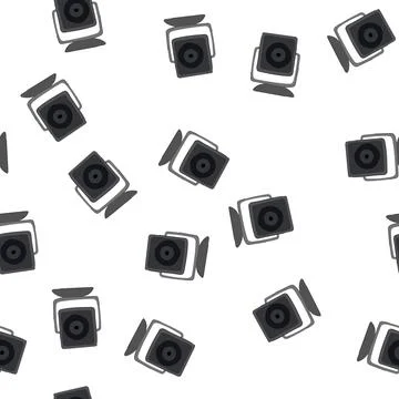 Pattern photo table camera cartoon vector Stock Illustration